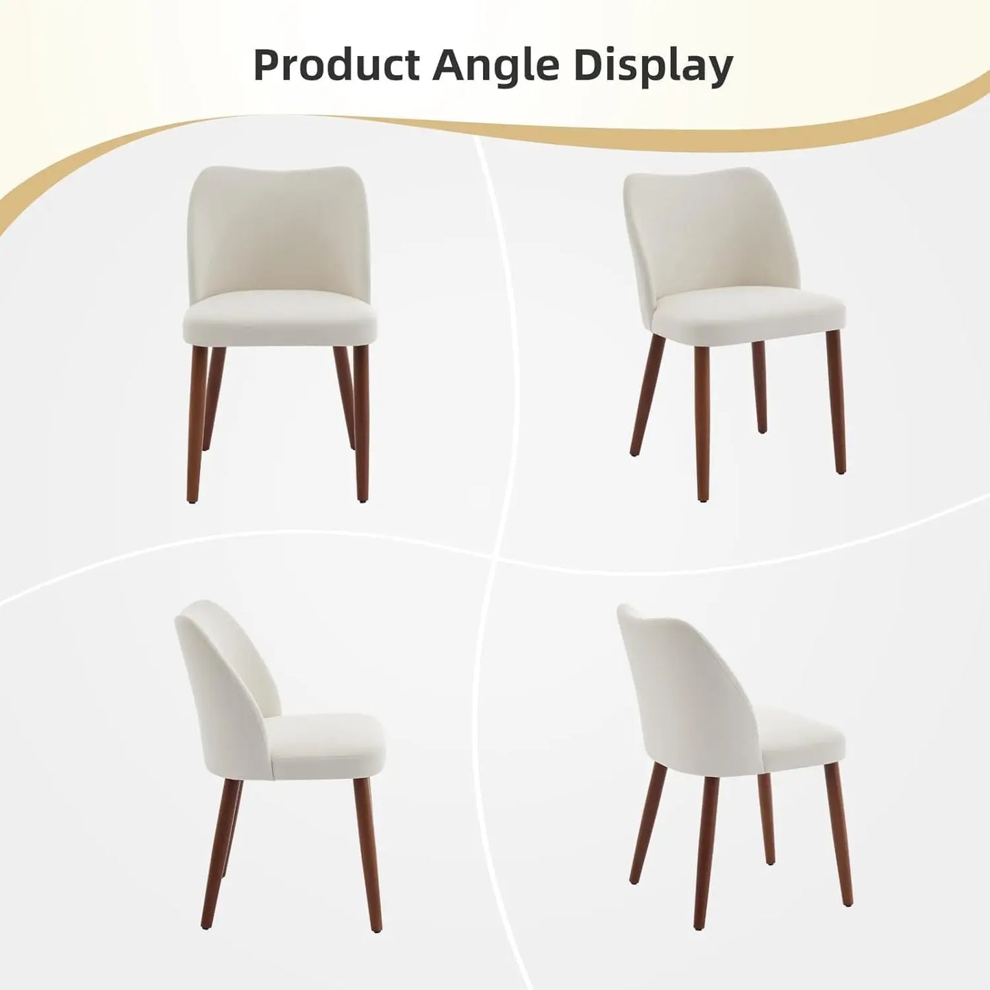 Linen Upholstered Dining Chairs – Set of 2