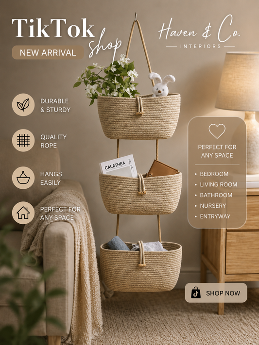 3-Tier Woven Hanging Storage Basket