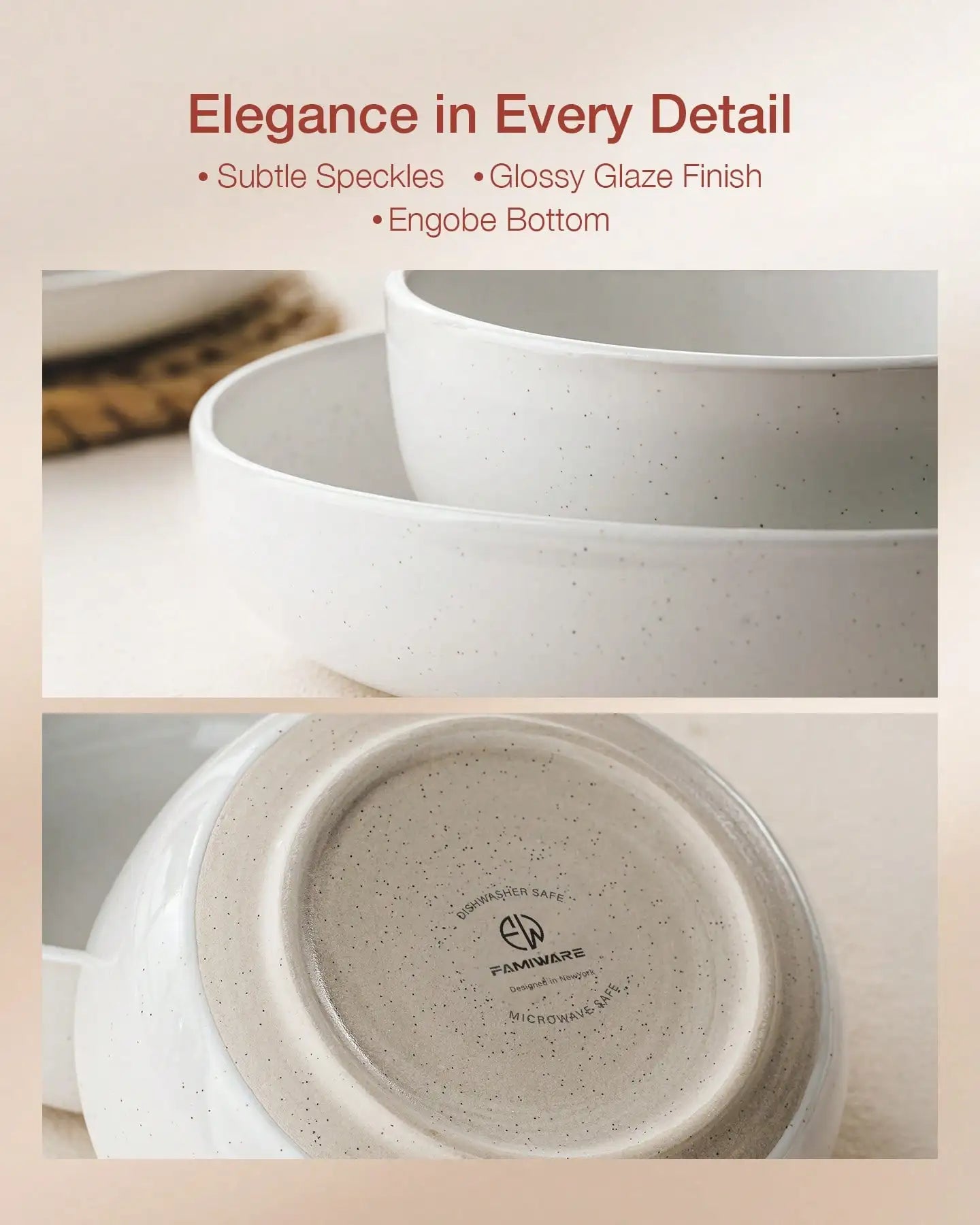 Nordic Modern 12-Piece Dinnerware Set