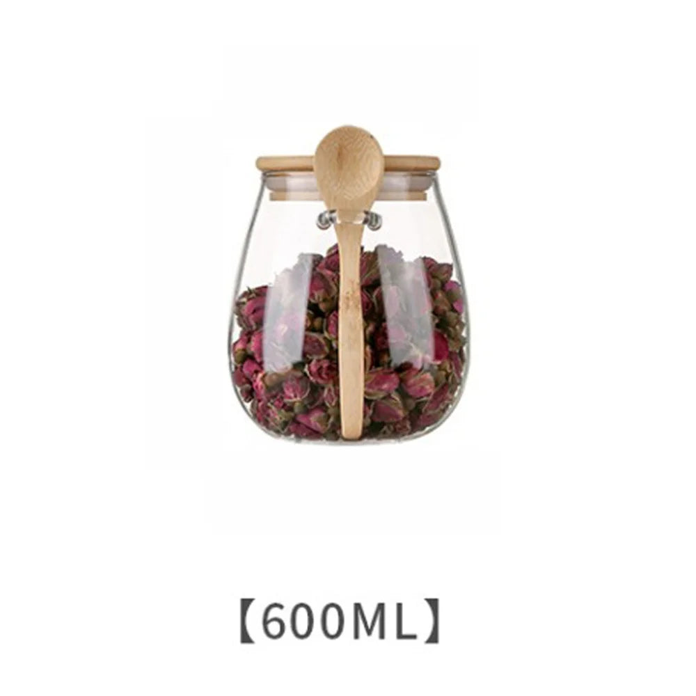 Glass Storage Jar with Bamboo Lid