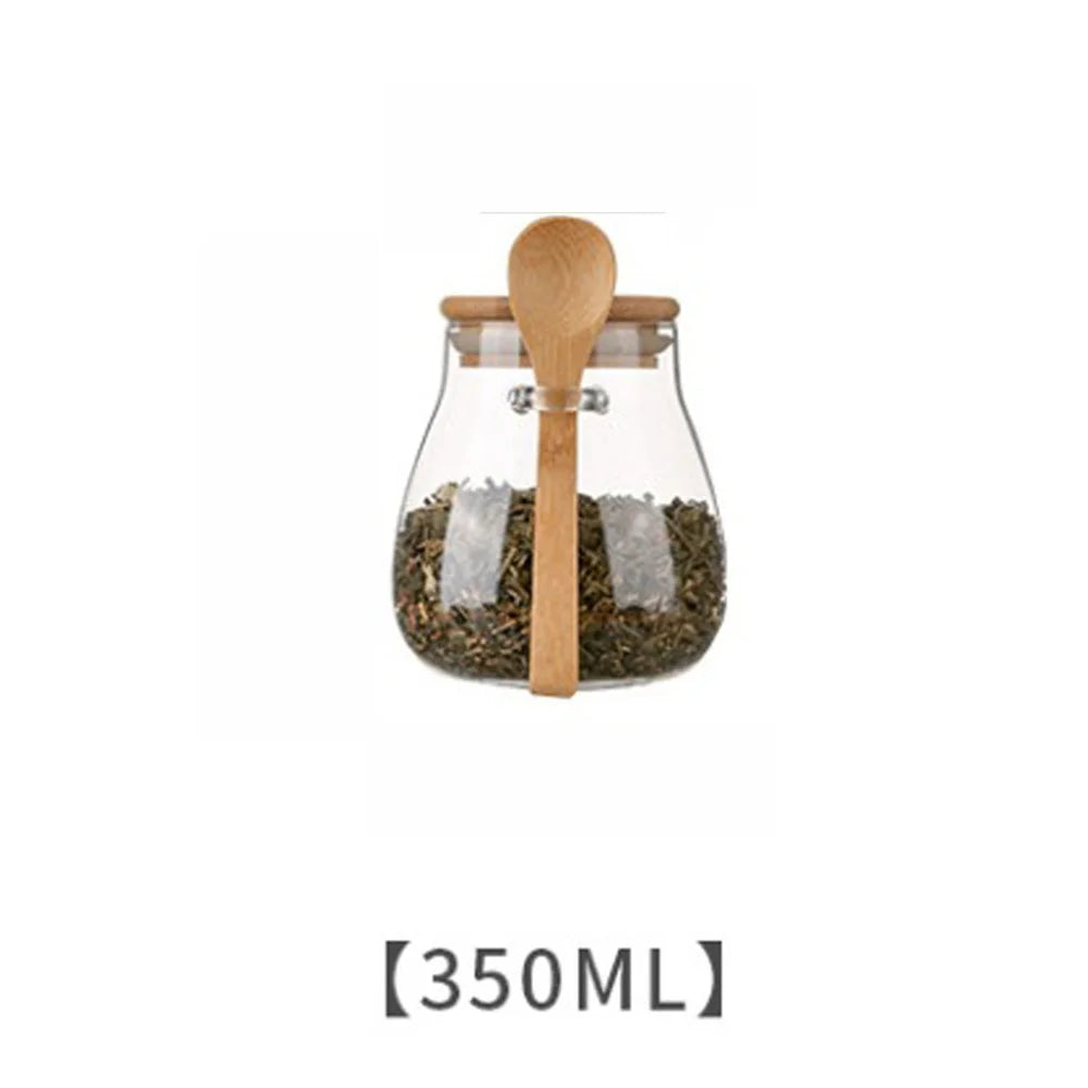 Glass Storage Jar with Bamboo Lid