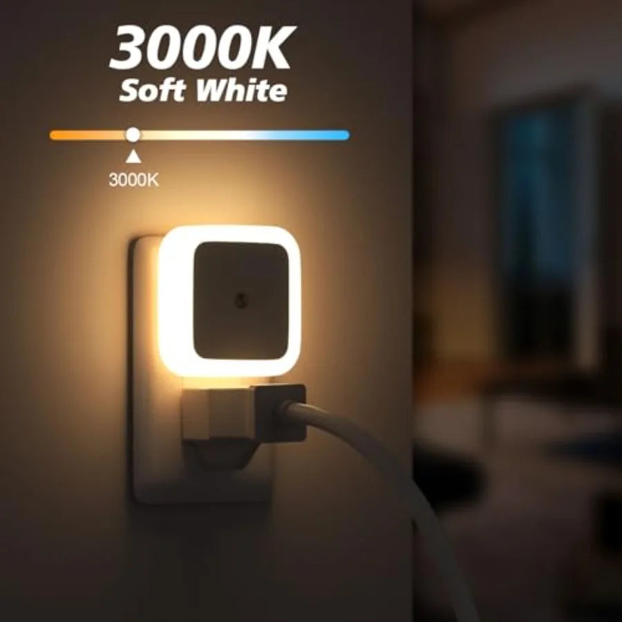 Night Light, Night Lights Plug into Wall 8-Pack, Nightlight Plug in Night Light, Dusk to Dawn Night Lamp Led