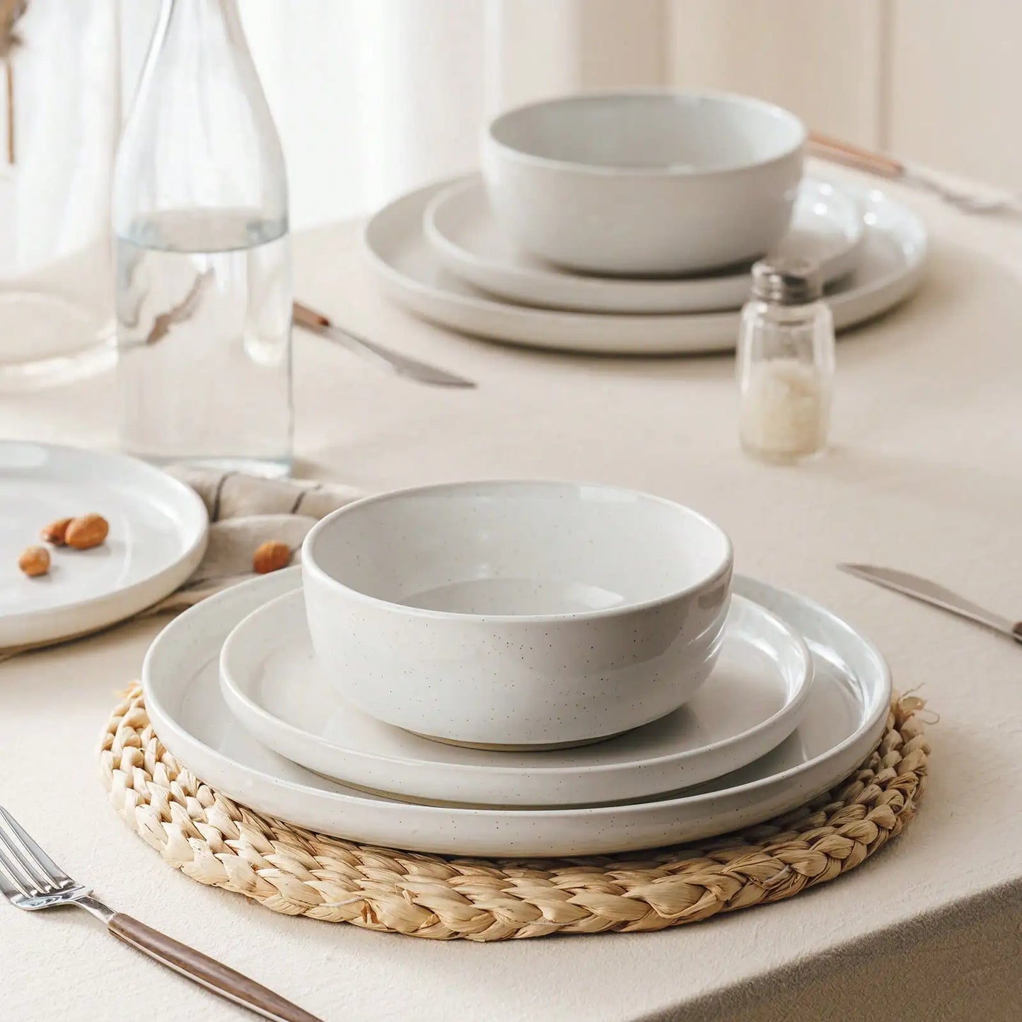 Nordic Modern 12-Piece Dinnerware Set