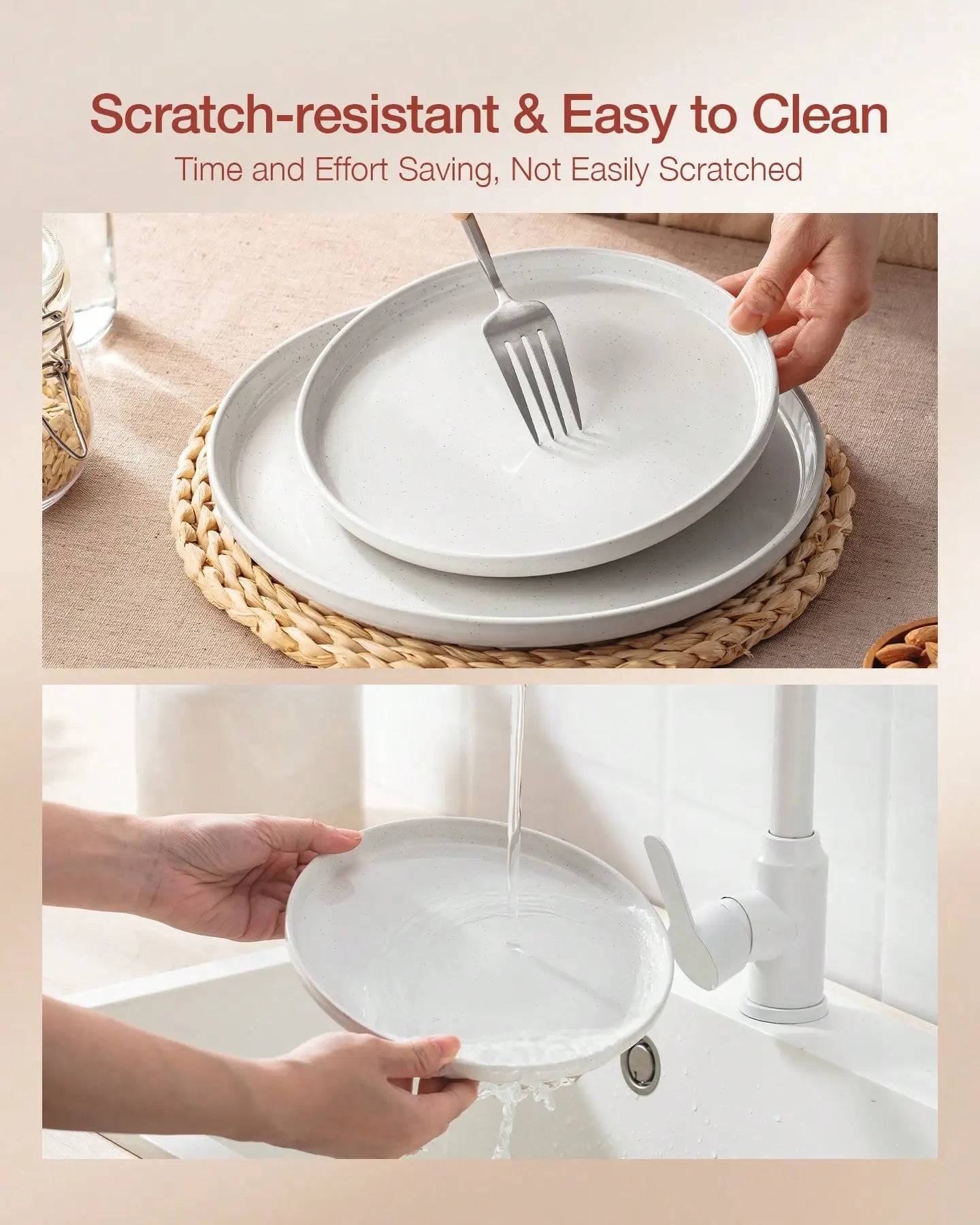 Nordic Modern 12-Piece Dinnerware Set