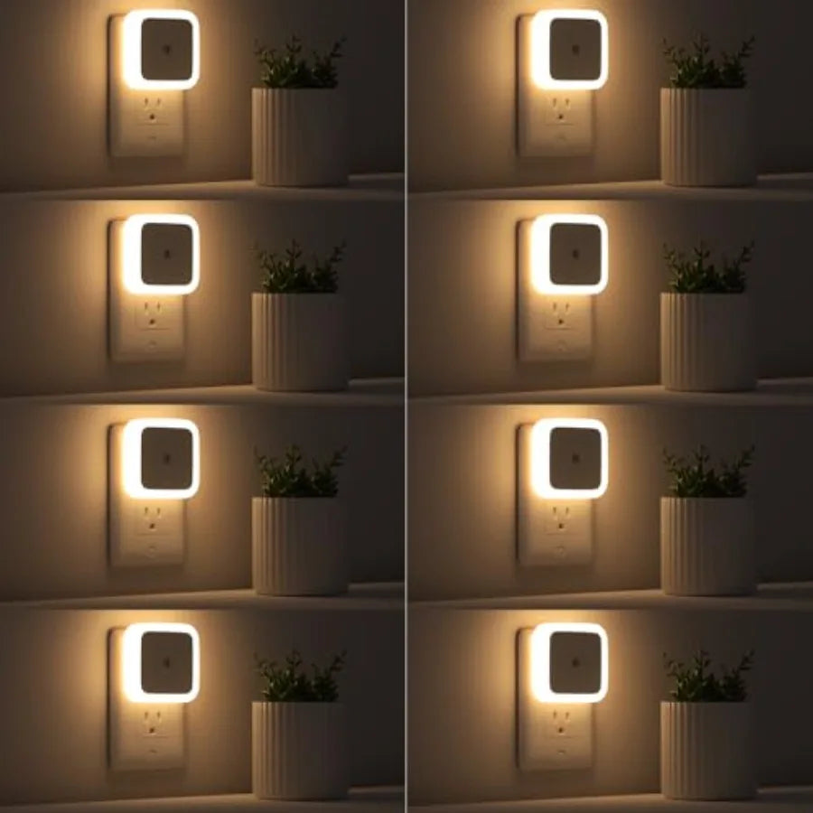 Night Light, Night Lights Plug into Wall 8-Pack, Nightlight Plug in Night Light, Dusk to Dawn Night Lamp Led