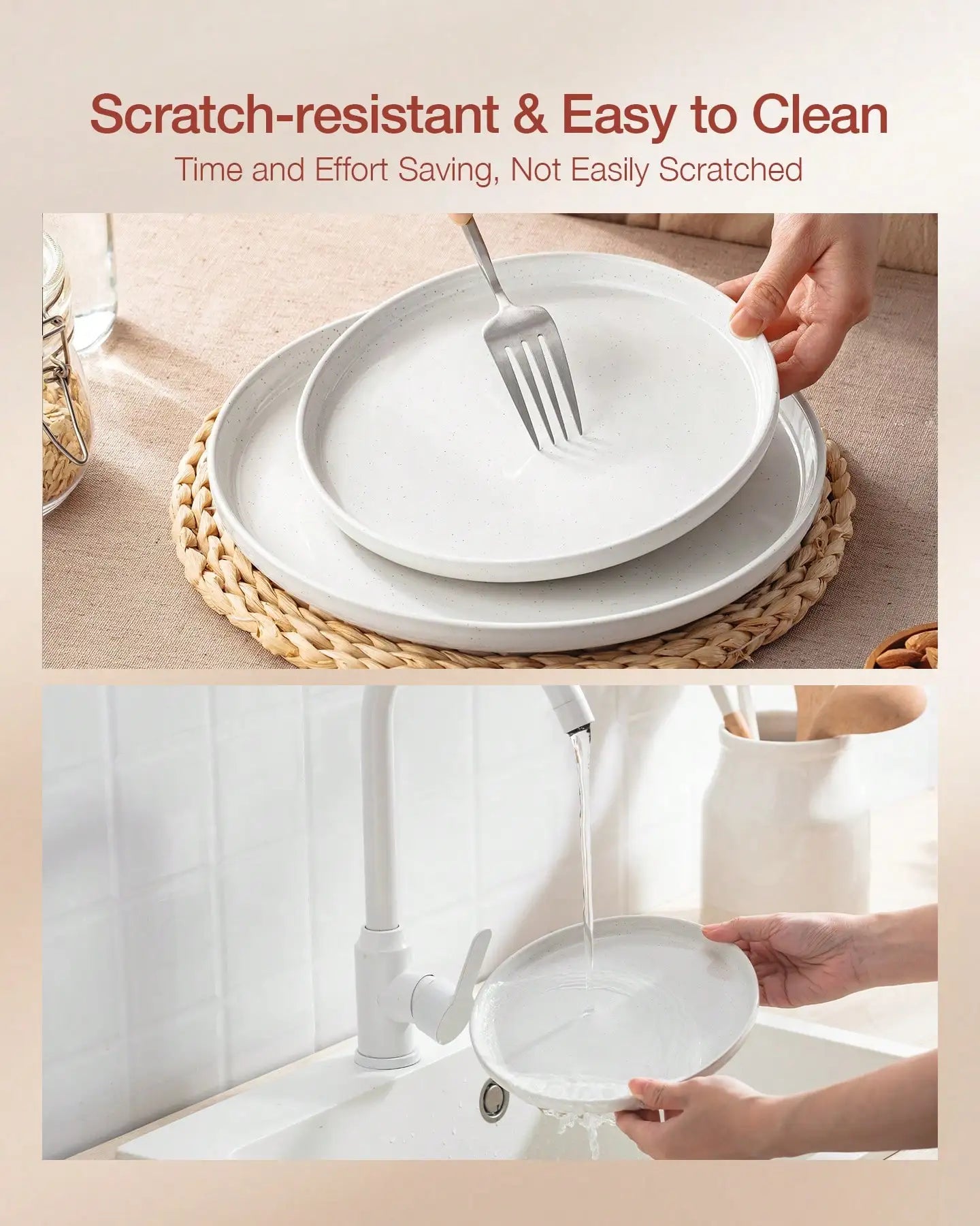 Nordic Modern 12-Piece Dinnerware Set
